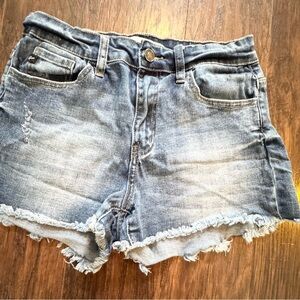 Kancan Size 7- pre loved-Denim Frayed Hem Women's Shorts